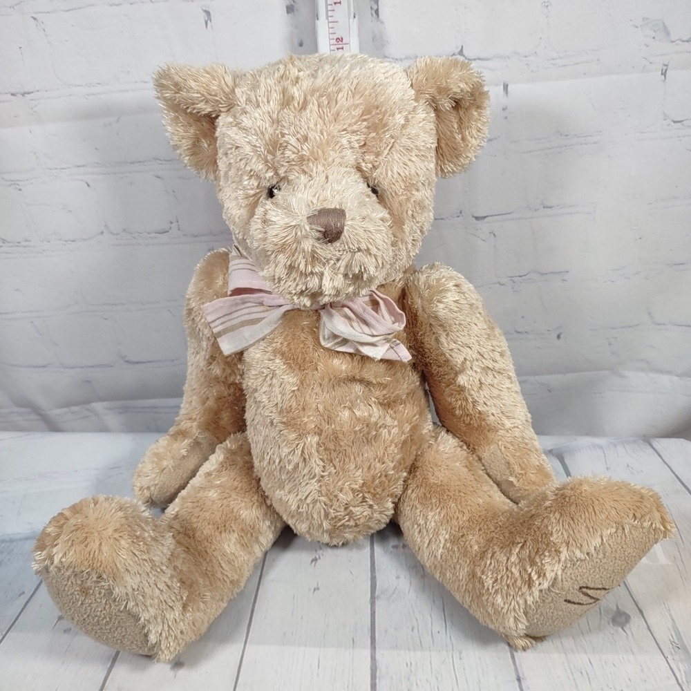 Soft Shaggy Teddy Bear 16" Plush Beige ColorBy Stephan Baby